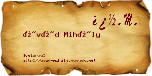 Ávéd Mihály névjegykártya